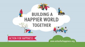 Action for happiness logo, happy